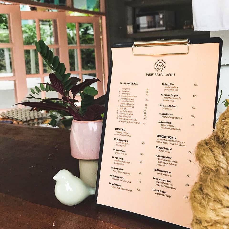 Indie Beach Koh Chang Menu 2